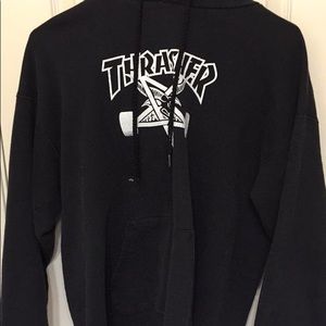 Black Thrasher Skate Goat Hoodie